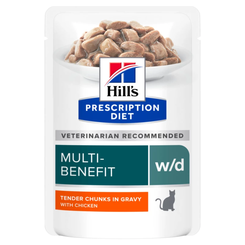 Hill's PRESCRIPTION DIET W/d Multi-Benefit Katzenfutter Mit Huhn 12 X 85 G