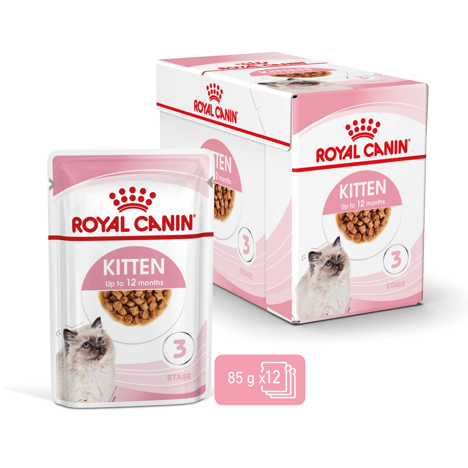 Royal Canin Kitten Nassfutter In Soße Für Kätzchen 12 X 85 G – Bild 2